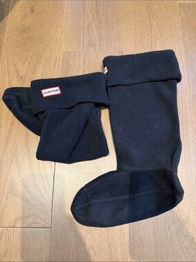 Hunter Black Tall Casual Boot Socks with Logo Tab